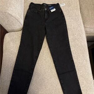 Old Navy straight leg black jeans size 4